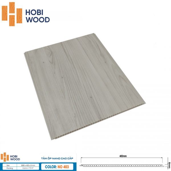 Tấm ốp nano hobi Wood NO-403