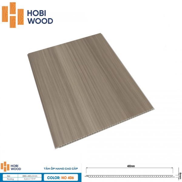 Tấm ốp nano hobi Wood NO-406