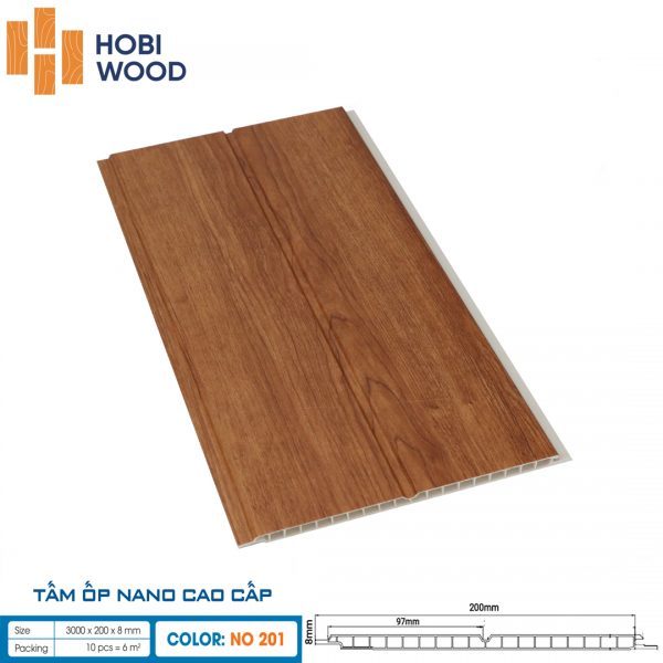 Tấm ốp nano hobi Wood NO-201