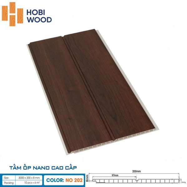 Tấm ốp nano hobi Wood NO-202