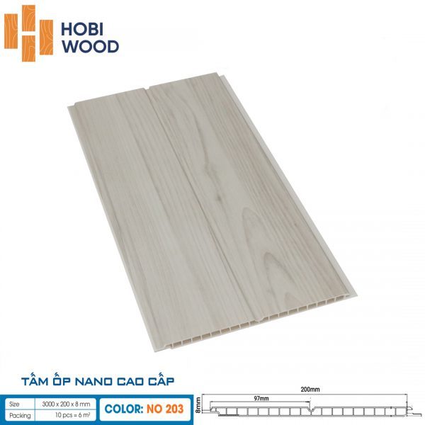 Tấm ốp nano hobi Wood NO-203