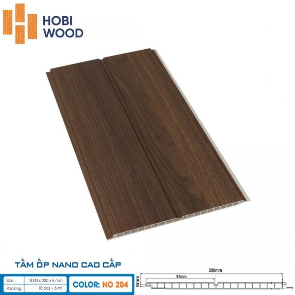 Tấm ốp nano hobi Wood NO-204