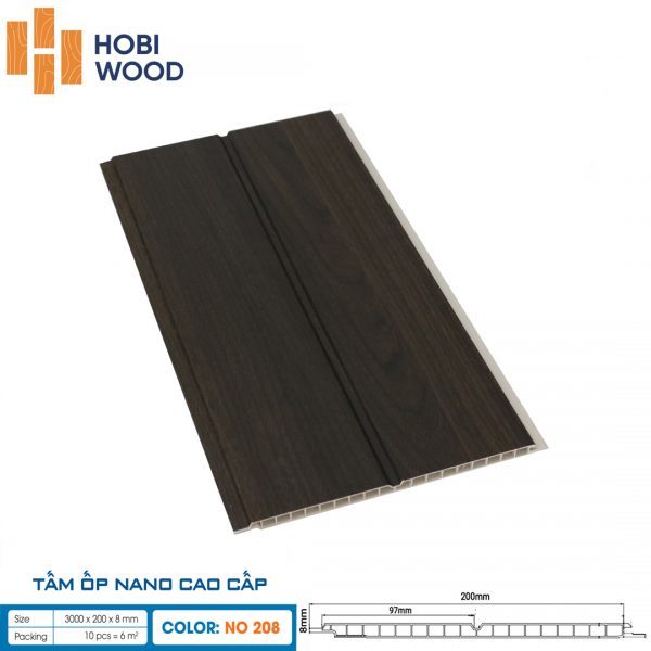 Tấm ốp nano hobi Wood NO-208